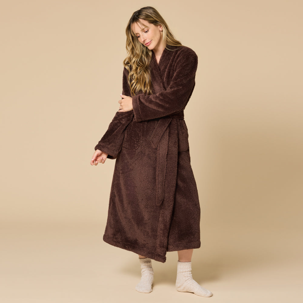 DreamPlush Wrap Robe Espresso