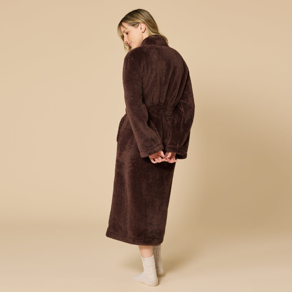 DreamPlush Wrap Robe Espresso