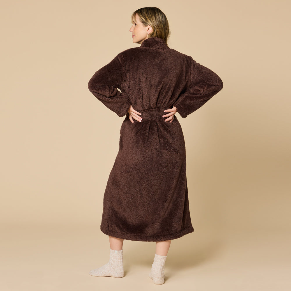 DreamPlush Wrap Robe Espresso