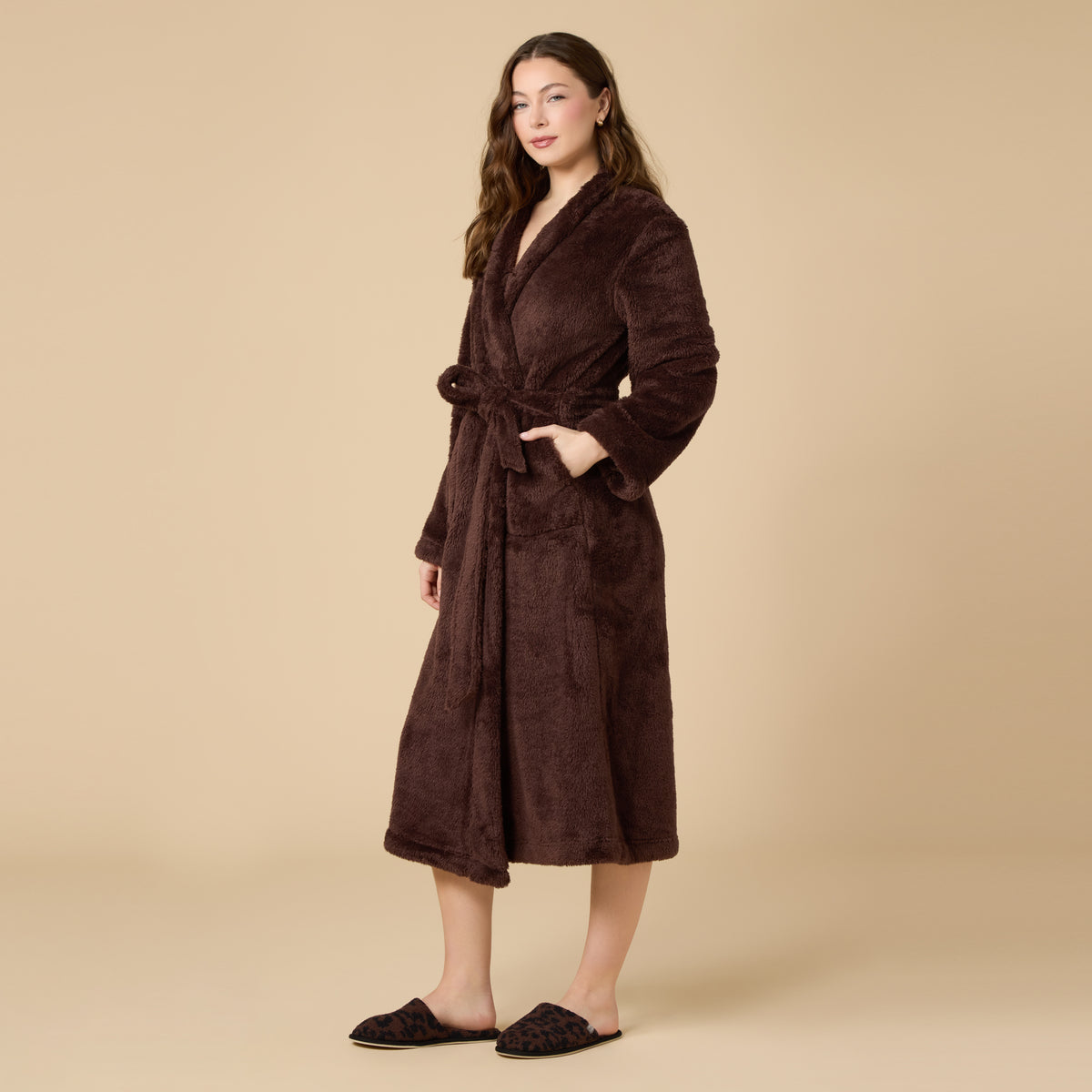 DreamPlush Wrap Robe DreamPlush Wrap Robe in Espresso