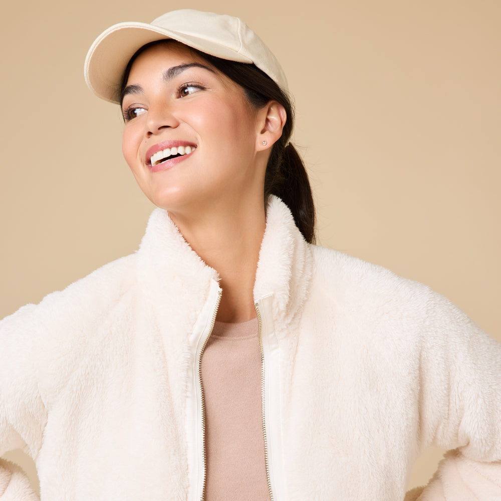 DreamPlush Zip Robe Almond