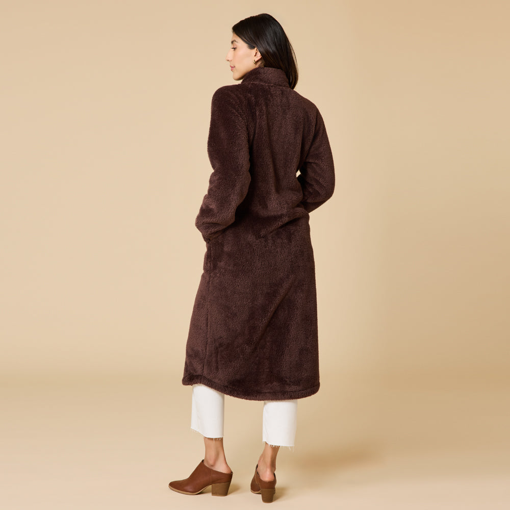 DreamPlush Zip Robe Espresso
