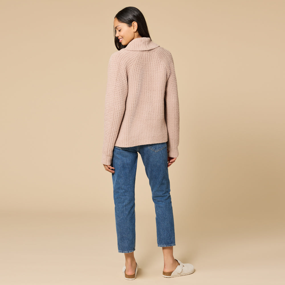 Waffle Marshmallow Cocoon Cardigan Waffle Marshmallow Cocoon Cardigan in Coco