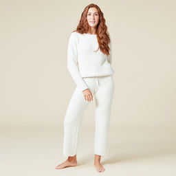 Waffle Knit Marshmallow Boatneck Lounge Set Waffle Marshmallow Boatneck Lounge Set in Almond