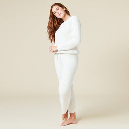 Waffle Knit Marshmallow Boatneck Lounge Set Waffle Marshmallow Boatneck Lounge Set in Almond