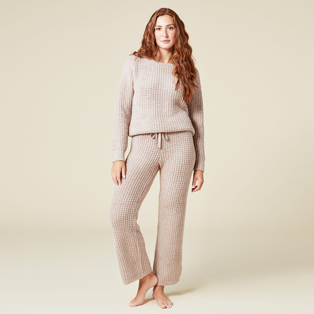 Marshmallow Waffle Boatneck Lounge Set Coco