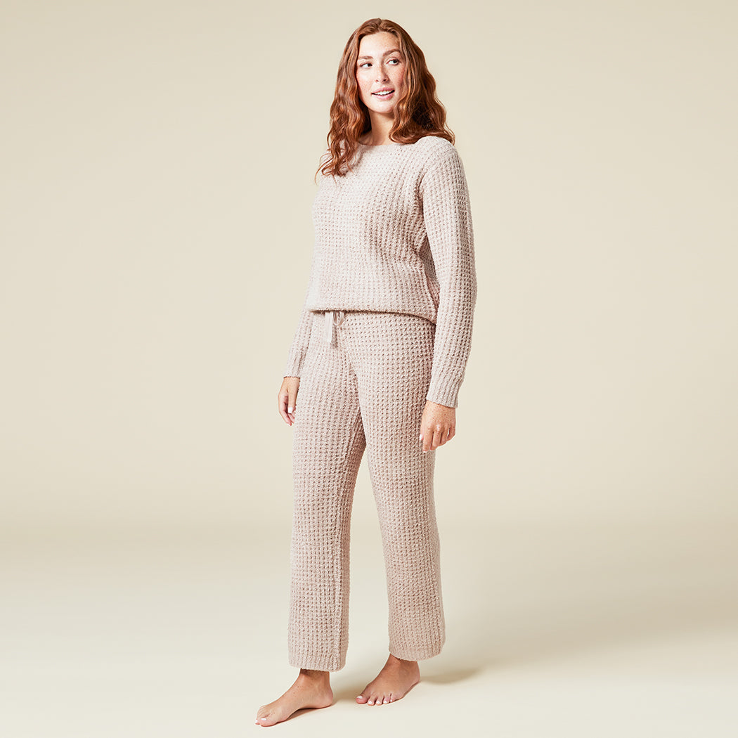 Marshmallow Waffle Boatneck Lounge Set Coco