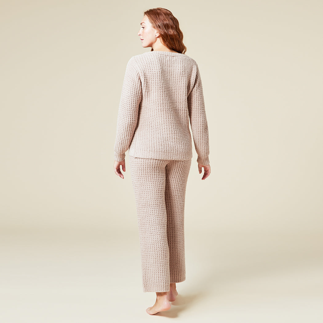 Marshmallow Waffle Boatneck Lounge Set Coco