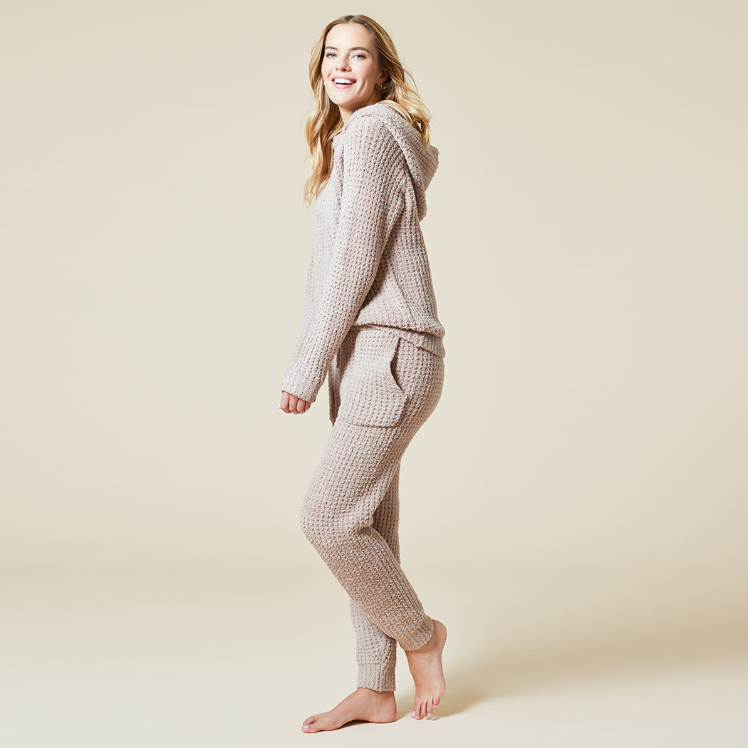 Marshmallow Waffle Hoodie Lounge Set Coco
