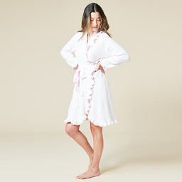 36" Ruffle Chenille Robe 36" Ruffle Chenille Robe in Light Pink