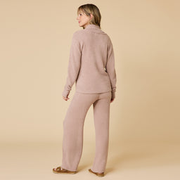 Ultra-Marshmallow Shawl Collar with Pintuck Pant Ultra-Marshmallow Shawl Collar with Pintuck Pant in Coco