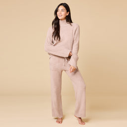 Marshmallow Rib Mock Neck with Long Pant Marshmallow Rib Mock Neck with Long Pant in Coco