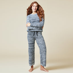 Marshmallow Crew Neck Lounge Set Marshmallow Crew Neck Lounge Set in Heather Black