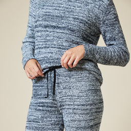 Marshmallow Crew Neck Lounge Set Marshmallow Crew Neck Lounge Set in Heather Black