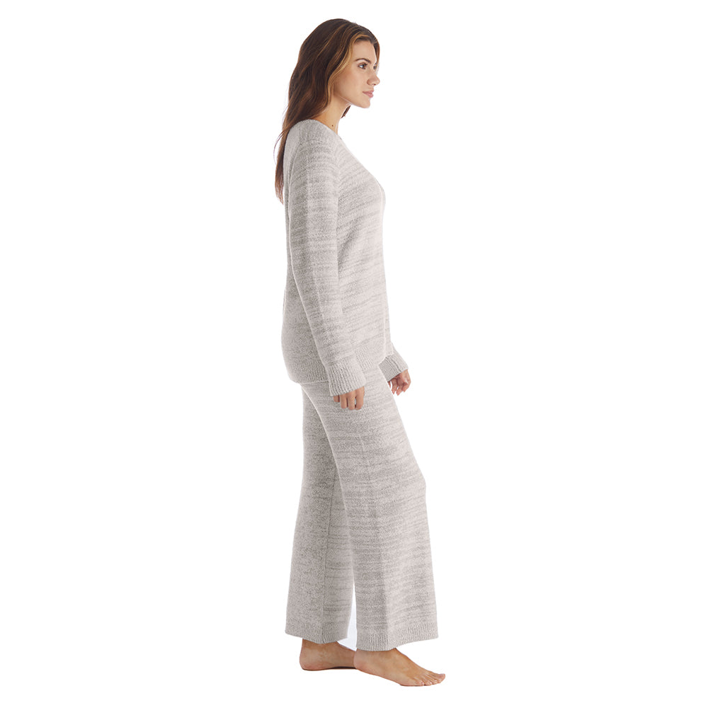 Marshmallow Crew Neck Lounge Set Heather Coco