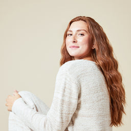 Marshmallow Crew Neck Lounge Set Marshmallow Crew Neck Lounge Set in Heather Stone