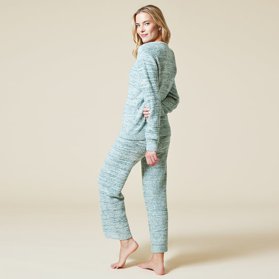 Soft Crinkle Square-Neck Lounge Set