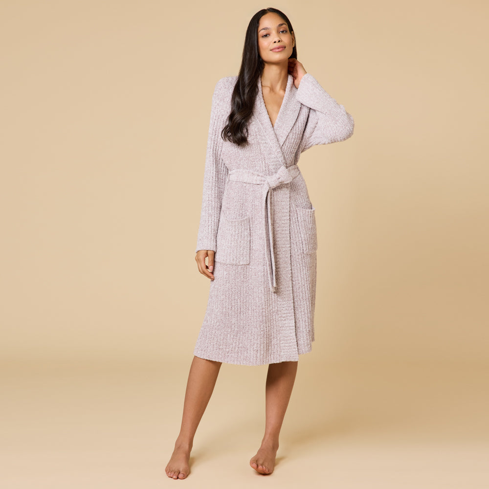 Marshmallow Wrap Robe Heather Driftwood