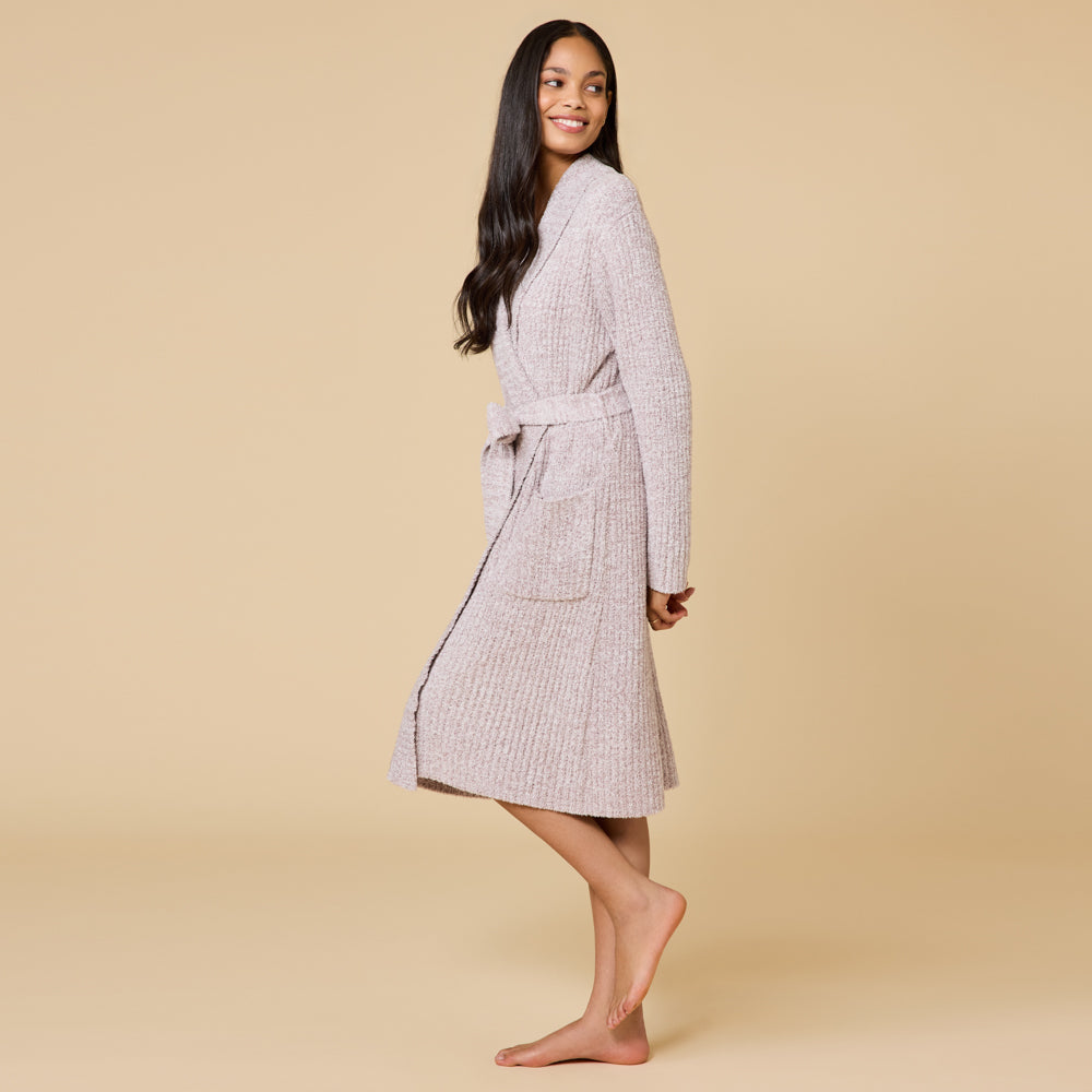 Marshmallow Wrap Robe Heather Driftwood