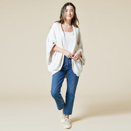 Solid Marshmallow Shrug Solid Marshmallow Shrug in Almond