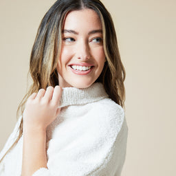 Solid Marshmallow Shrug Solid Marshmallow Shrug in Almond
