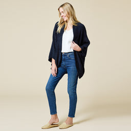 Solid Marshmallow Shrug Solid Marshmallow Shrug in Black
