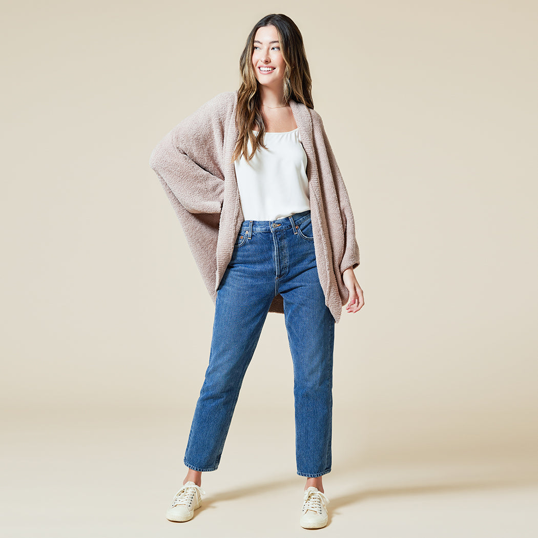 Solid Marshmallow Shrug Solid Marshmallow Shrug in Coco