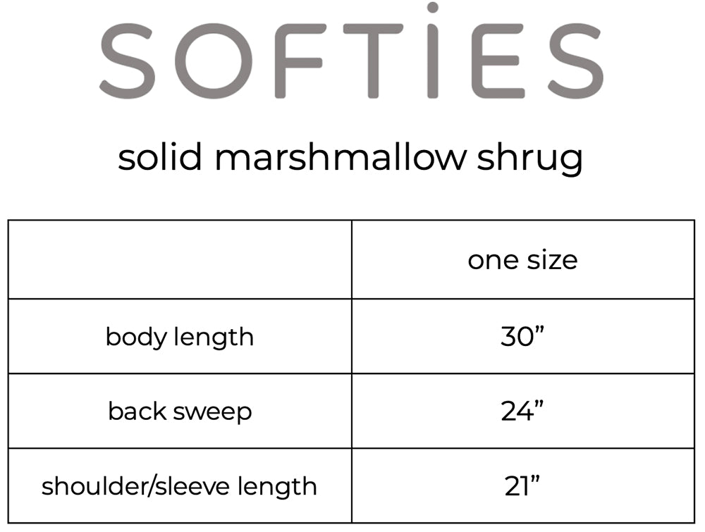 Marshmallow Shrug Softies