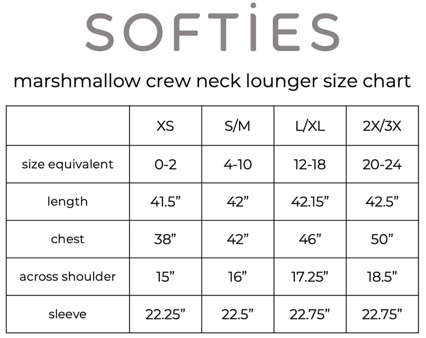 Marshmallow Crew Neck Lounger with Pockets Softies