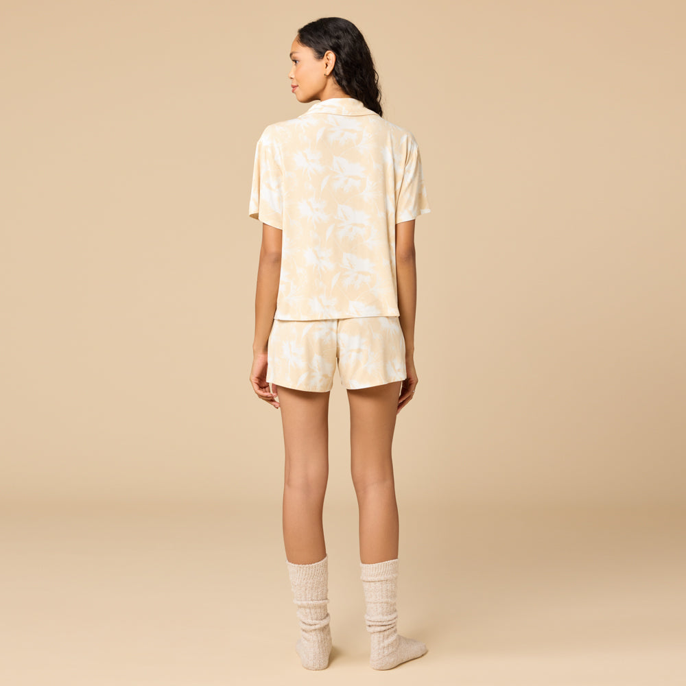 Caftan Top Short PJ Set Caftan Top Short PJ Set in Warm Sand Floral