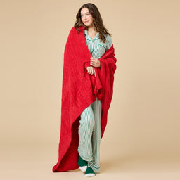 Holiday Stripe Soft Notch Collar PJ Set Holiday Stripe Soft Notch Collar PJ Set in Green Stripe