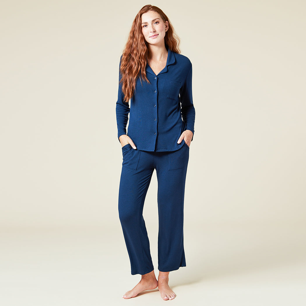 Aria - Slim Notch Collar PJ Set – Softies