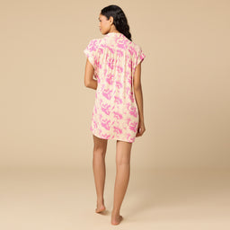Caftan Mini Sleepshirt Caftan Mini Sleepshirt in Fuchsia Floral