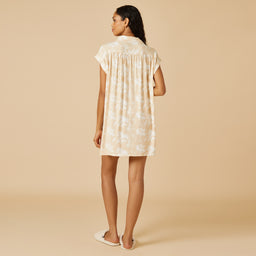 Caftan Mini Sleepshirt Caftan Mini Sleepshirt in Warm Sand Floral