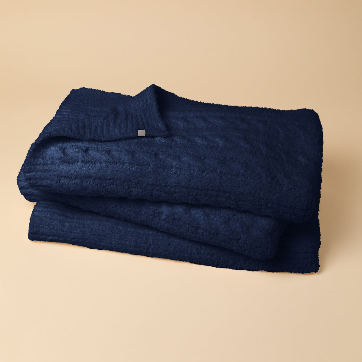 Cable Knit Marshmallow Blanket Cable Knit Marshmallow Blanket in Midnight