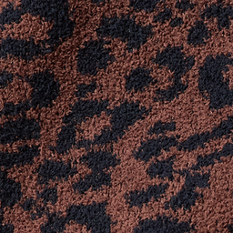 Leopard Marshmallow Crew Neck Lounge Set Wild Espresso