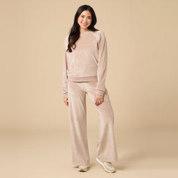 Serenity Raglan Crew with Wide Pant Serenity Raglan Crew with Wide Pant in Coco