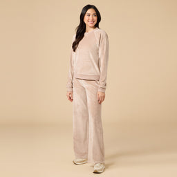 Serenity Raglan Crew with Wide Pant Serenity Raglan Crew with Wide Pant in Coco