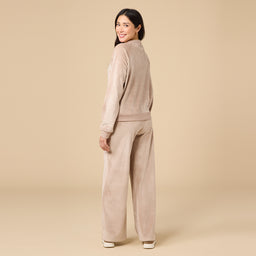 Serenity Raglan Crew with Wide Pant Serenity Raglan Crew with Wide Pant in Coco