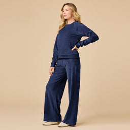 Serenity Raglan Crew with Wide Pant Serenity Raglan Crew with Wide Pant in Midnight