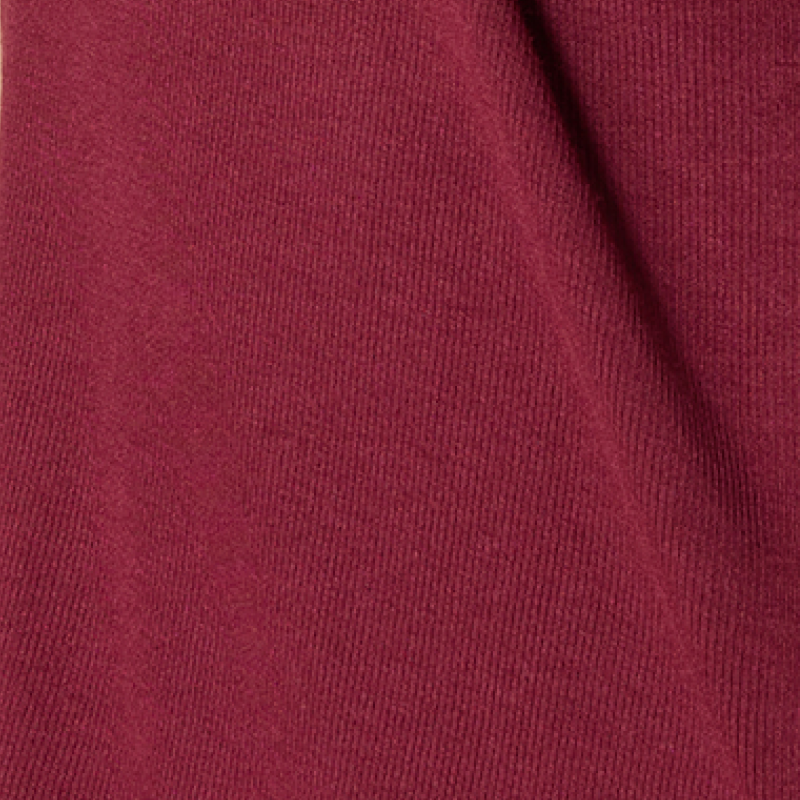 Wildly Soft Slim Notch Collar Long Sleeve Short PJ Set in Cherry Cola