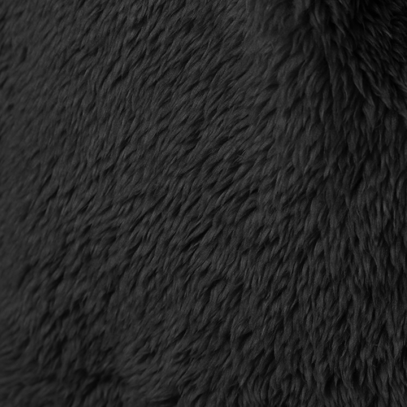DreamPlush Double Zip Jacket DreamPlush Double Zip Jacket in Black
