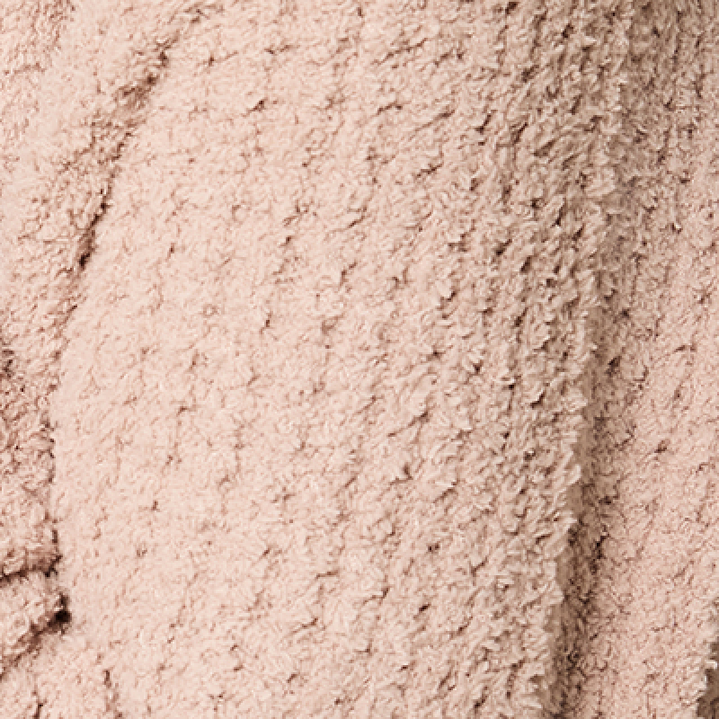 Waffle Knit Marshmallow Boatneck Lounge Set in Coco