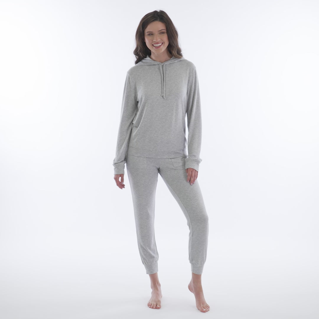 Ultra-Dream Hooded Jogger Set Heather Grey