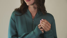 DreamTech 35" 1/4 Zip Tunic Lounger Dusty Green