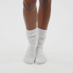 Marshmallow Slouch Socks Heather Grey