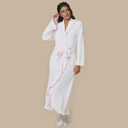 Ruffle Chenille Robe Ruffle Chenille Robe in Light Pink [AI-generated]