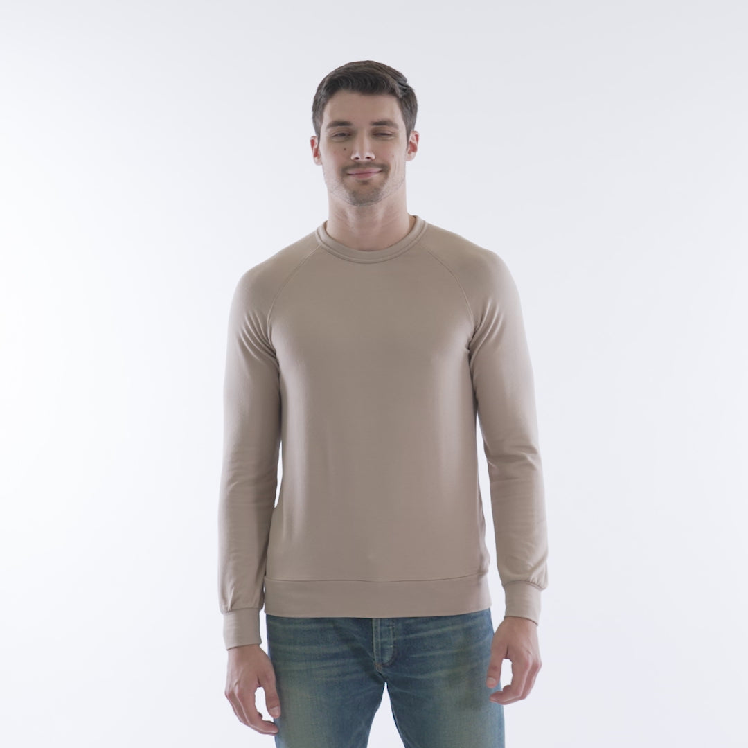 Take 10 Men's Ultra-Dream Crew Neck Sweater Coco