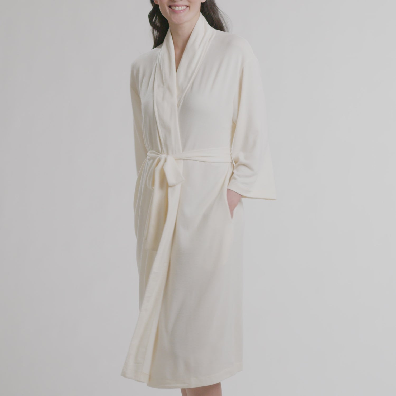 Dream Shawl Collar Robe Buttercream