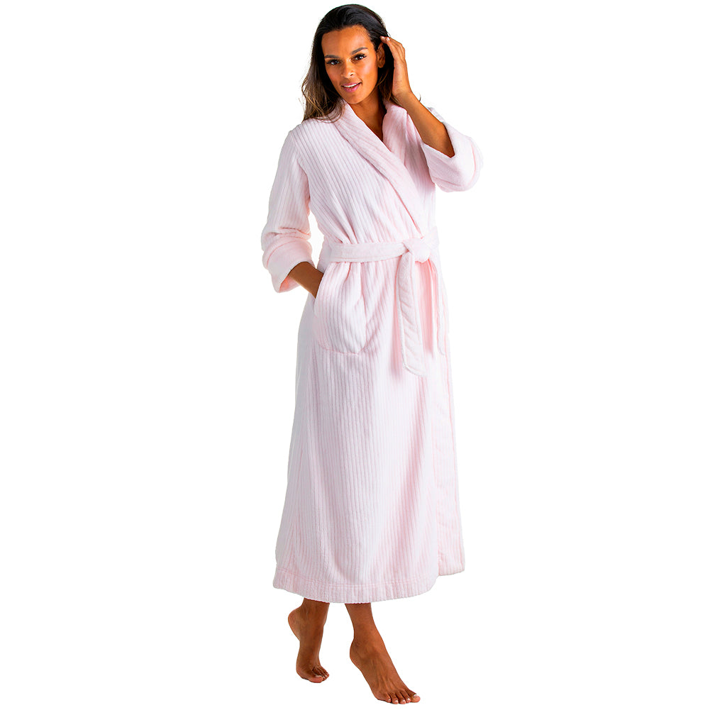Drop Needle Cloud Fleece Robe Lt. Pink